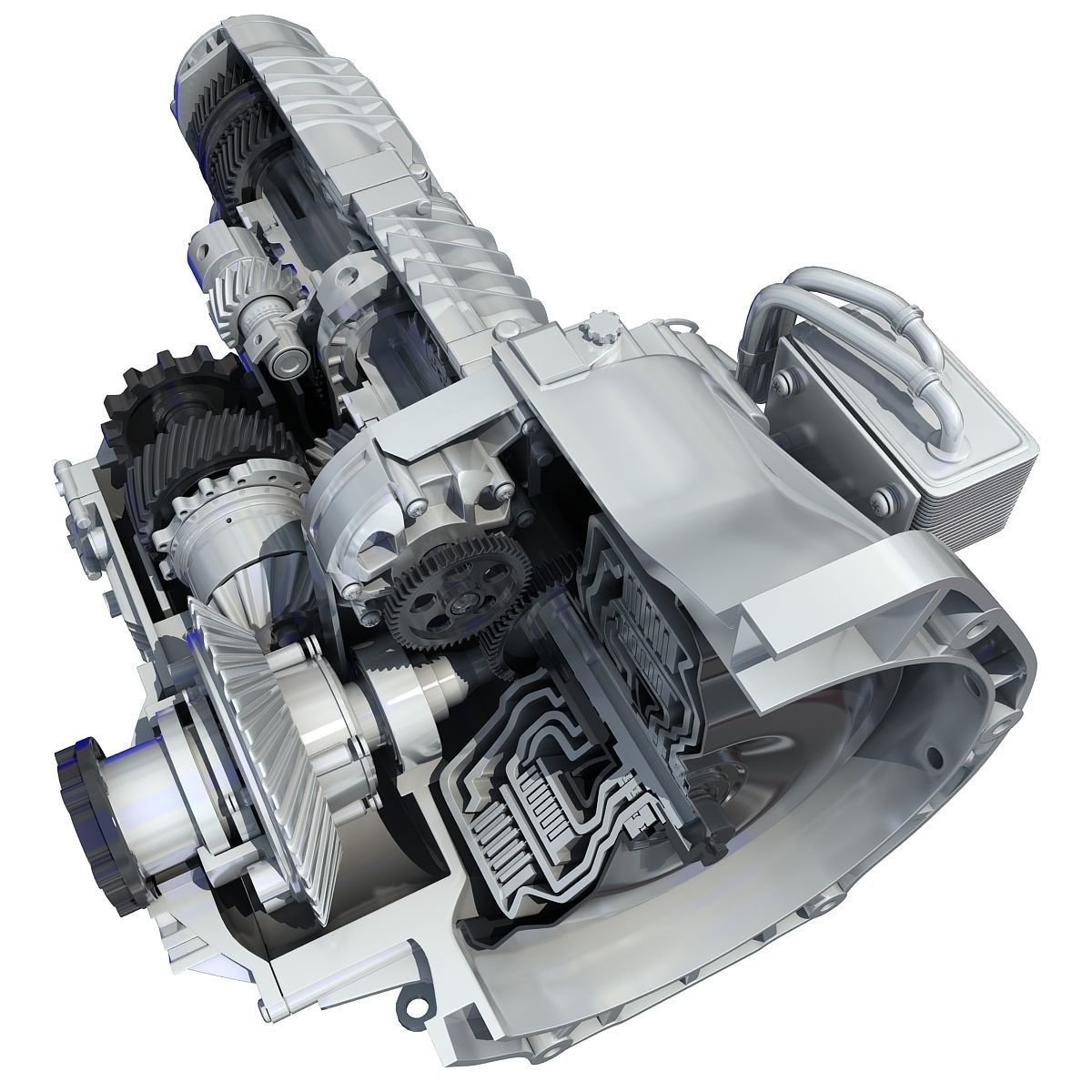 Transmission Cutaway Cayman 981 Boxster 3D model_1