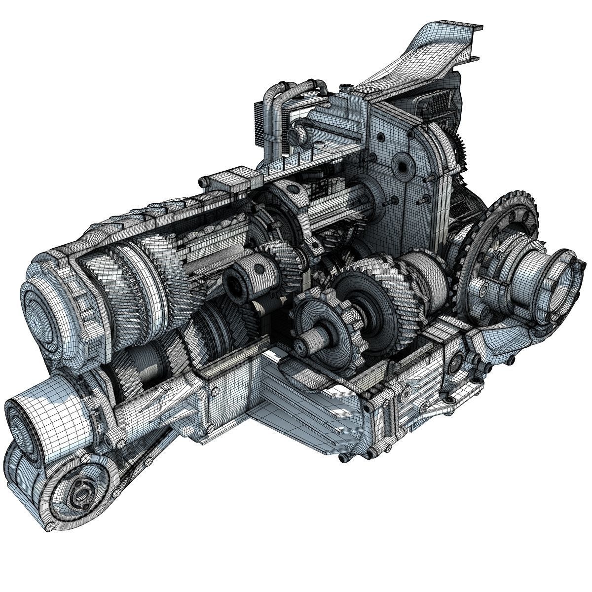 Transmission Cutaway Cayman 981 Boxster 3D model_18
