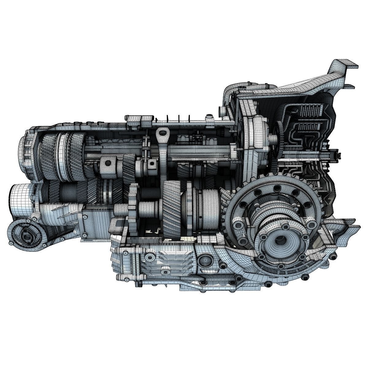 Transmission Cutaway Cayman 981 Boxster 3D model_17