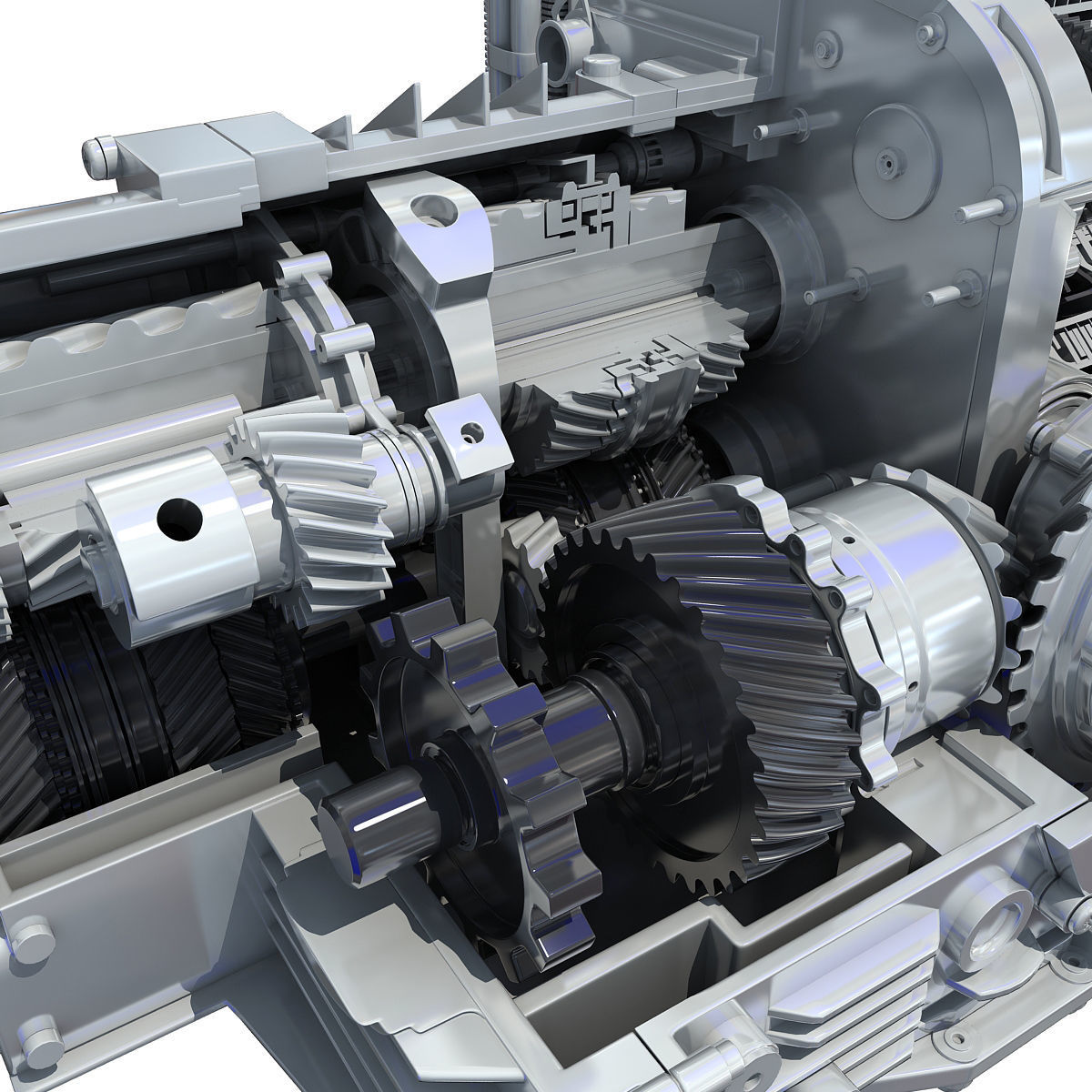 Transmission Cutaway Cayman 981 Boxster 3D model_13