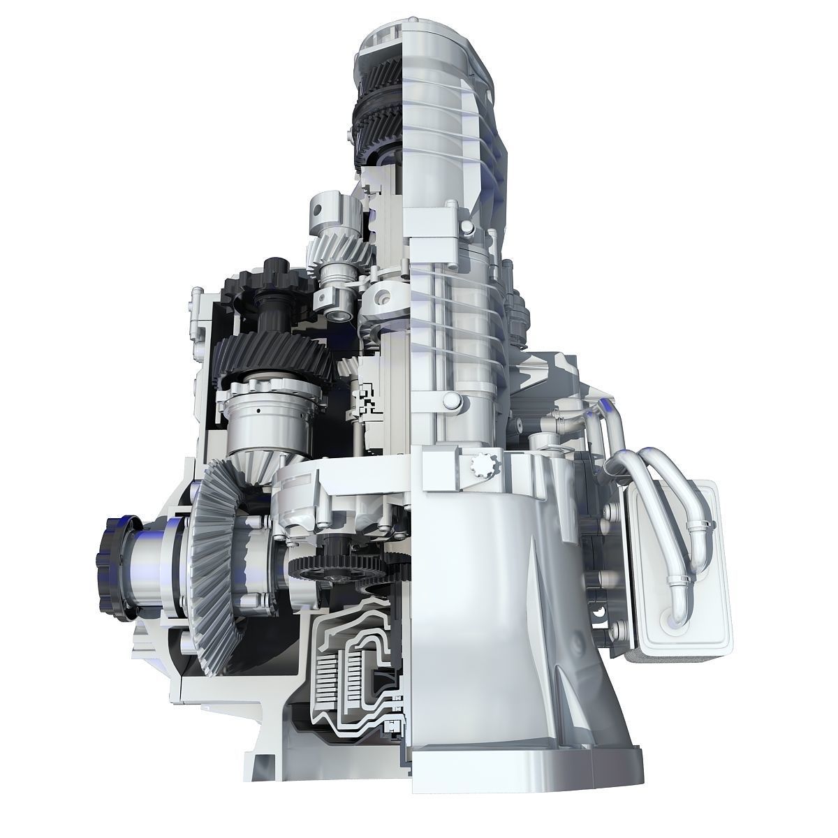 Transmission Cutaway Cayman 981 Boxster 3D model_7