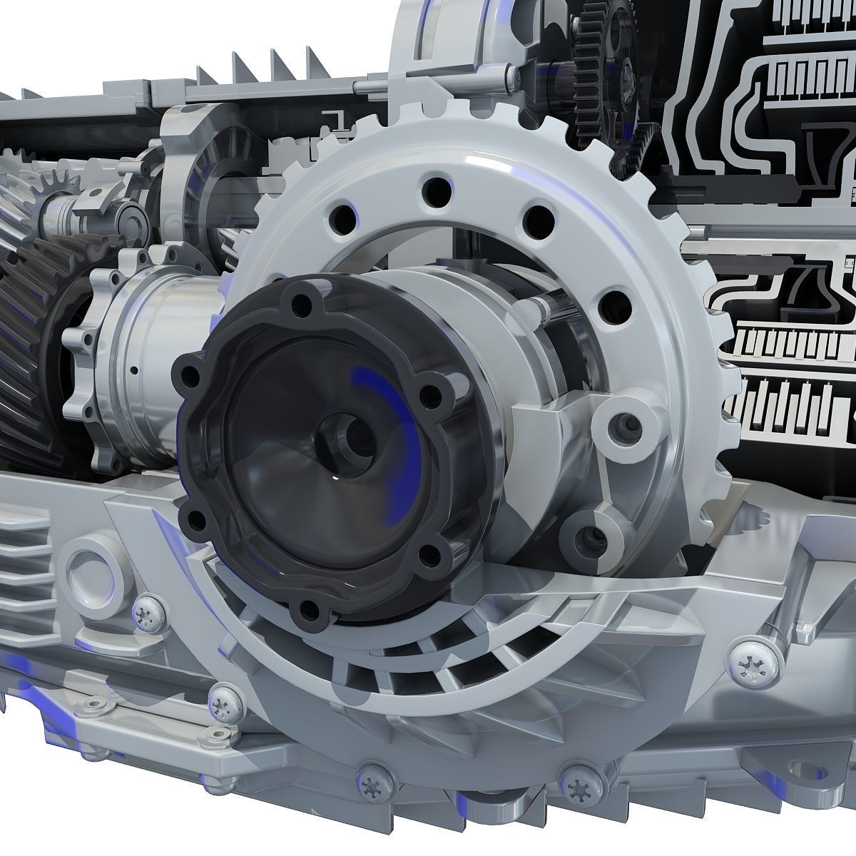 Transmission Cutaway Cayman 981 Boxster 3D model_16