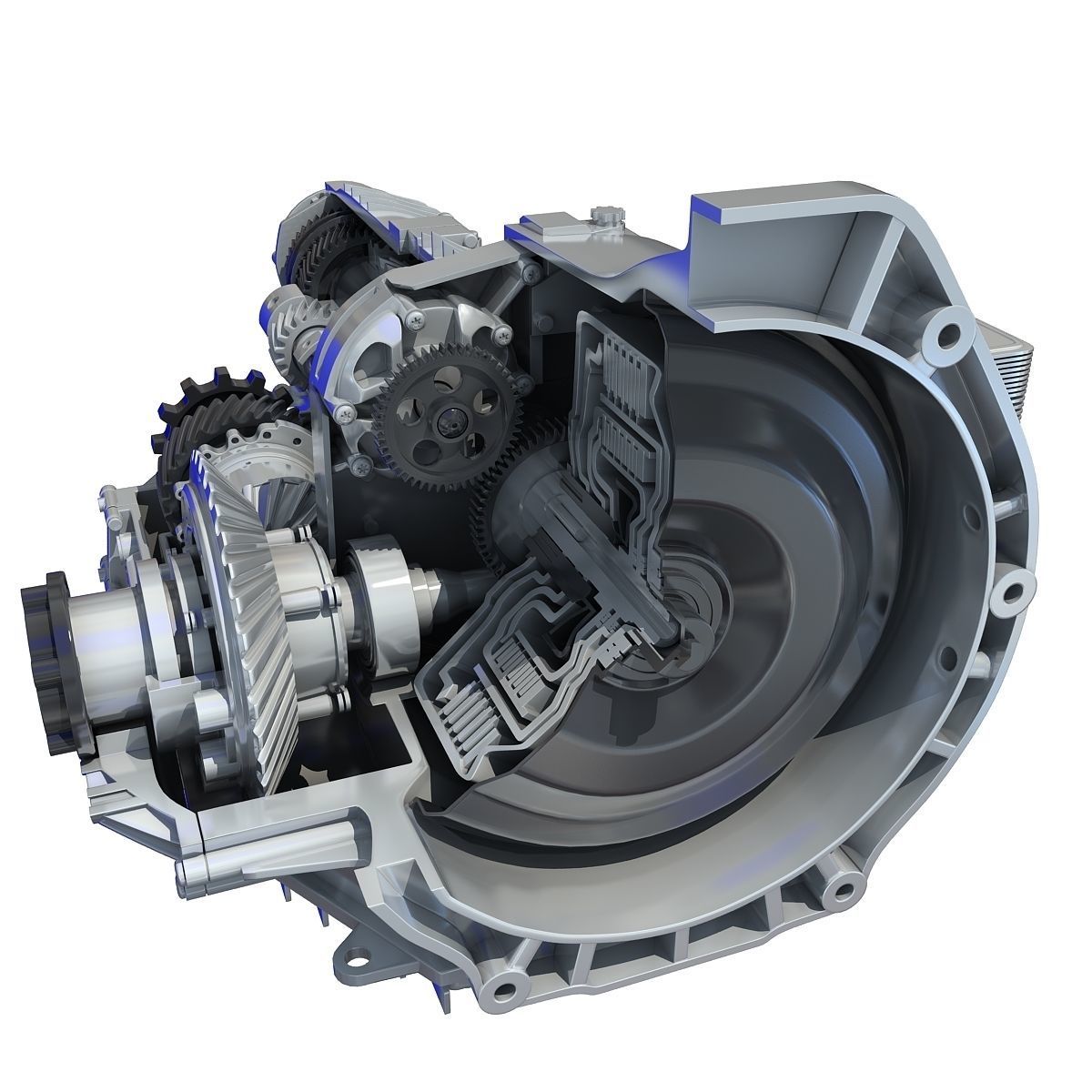 Transmission Cutaway Cayman 981 Boxster 3D model_5