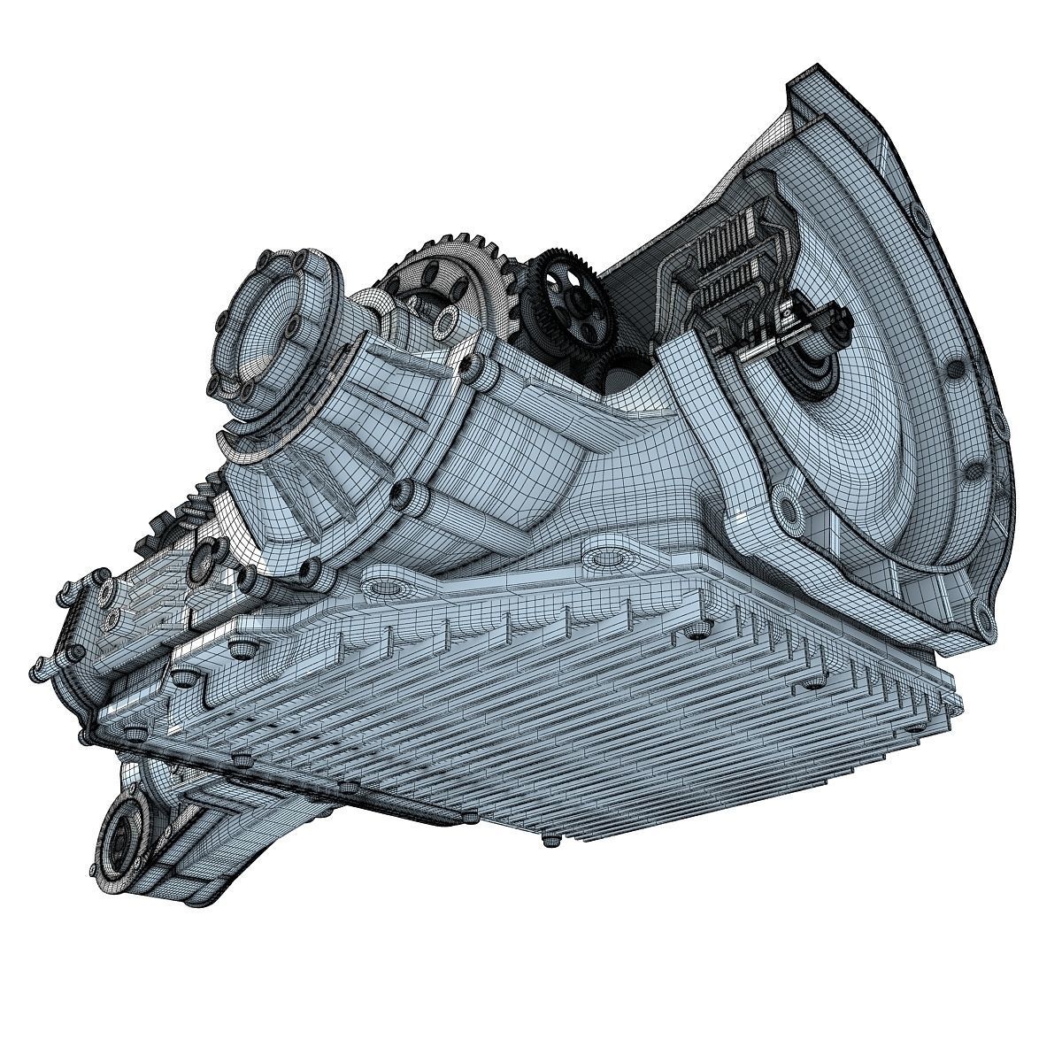 Transmission Cutaway Cayman 981 Boxster 3D model_21