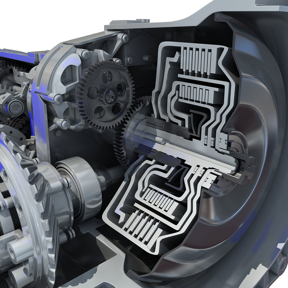 Transmission Cutaway Cayman 981 Boxster 3D model_15