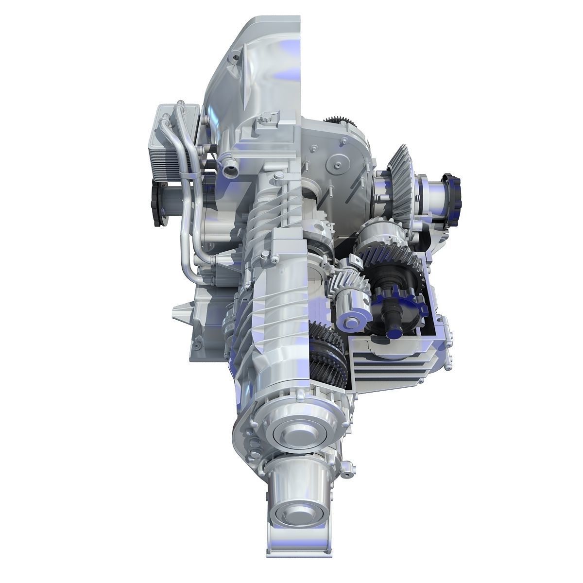 Transmission Cutaway Cayman 981 Boxster 3D model_11