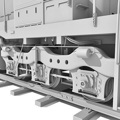 Train Locomotive 033 3D model_8