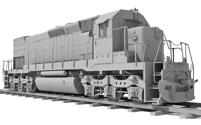 Train Locomotive 033 3D model