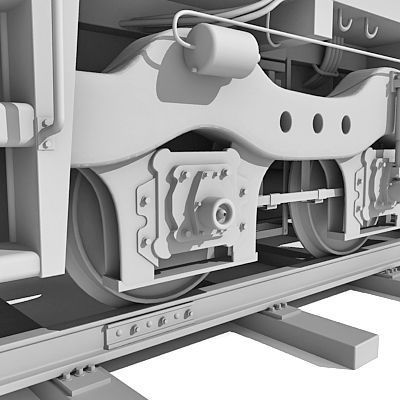 Train Locomotive 033 3D model_16