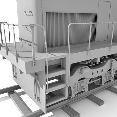 Train Locomotive 033 3D model_14