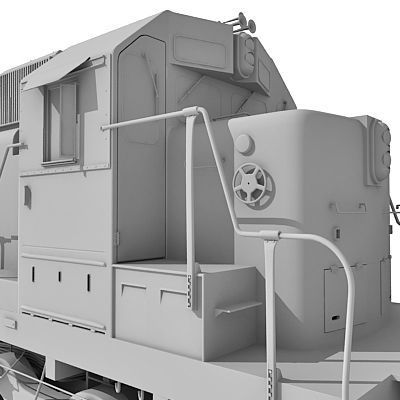 Train Locomotive 033 3D model_10