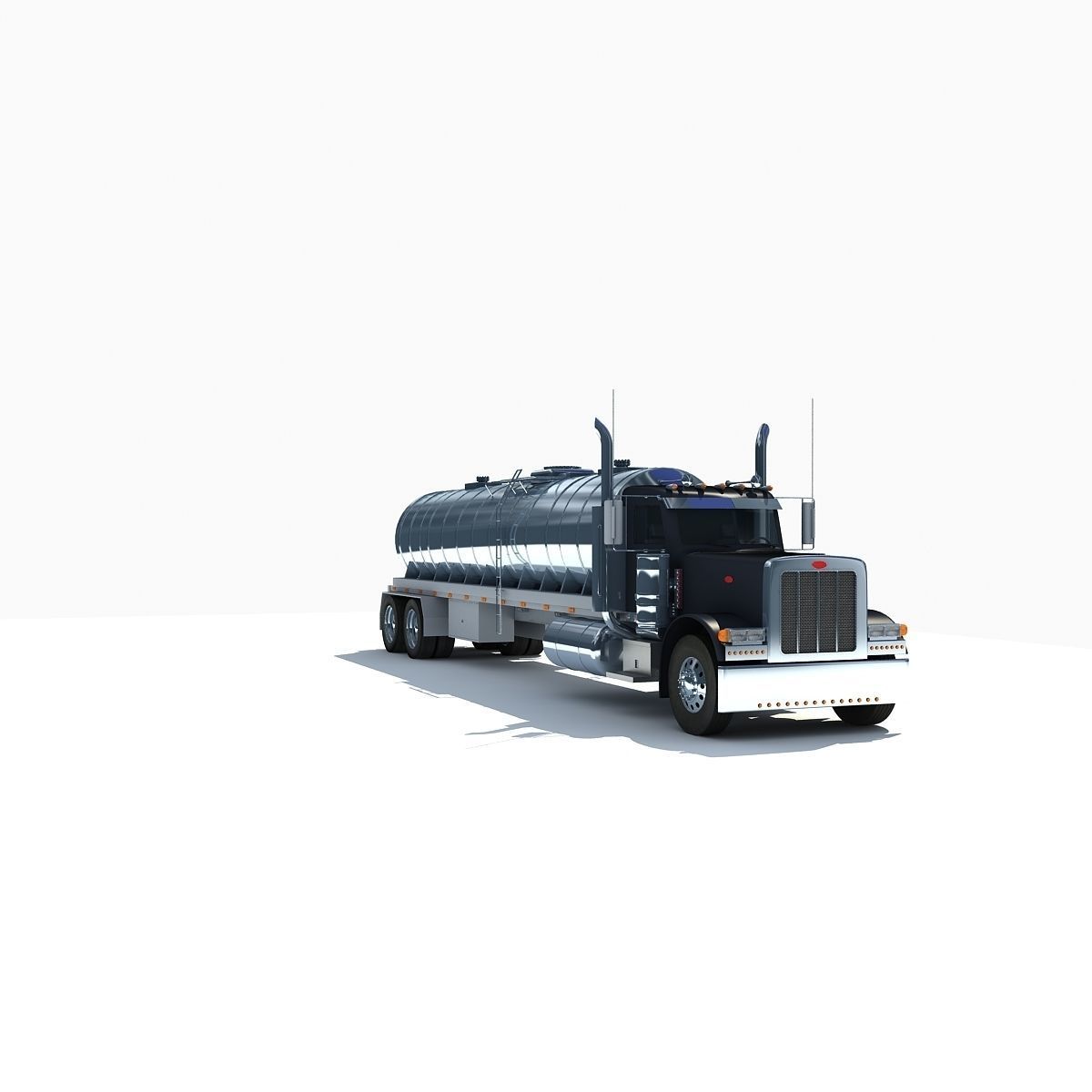 Dark Tanker Truck V21 3D model_4