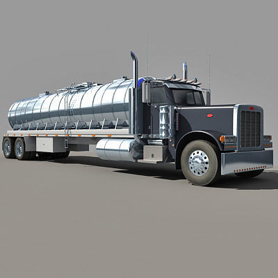 Dark Tanker Truck V21 3D model_9