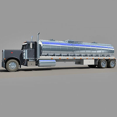 Dark Tanker Truck V21 3D model_10
