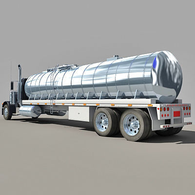 Dark Tanker Truck V21 3D model_8