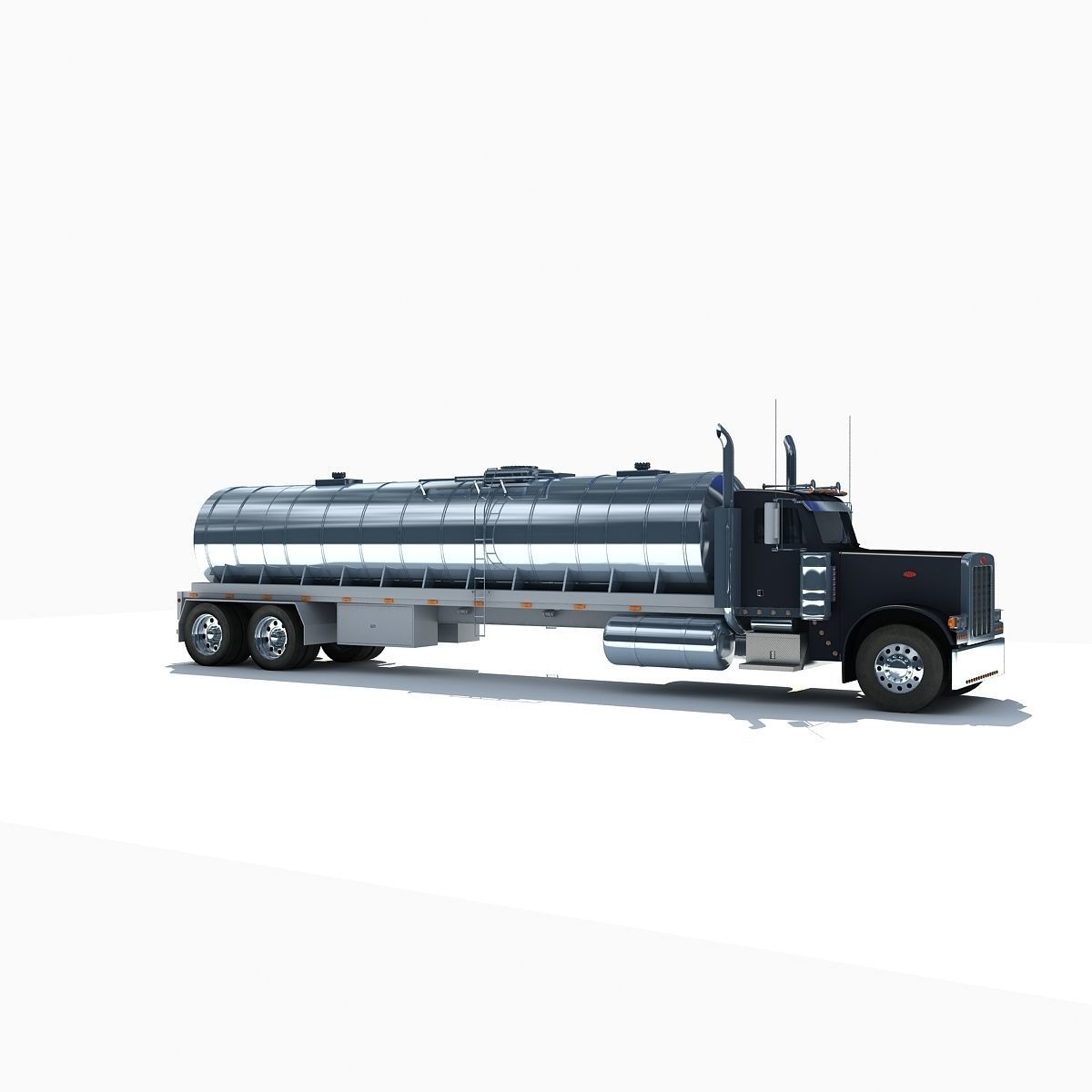 Dark Tanker Truck V21 3D model_2