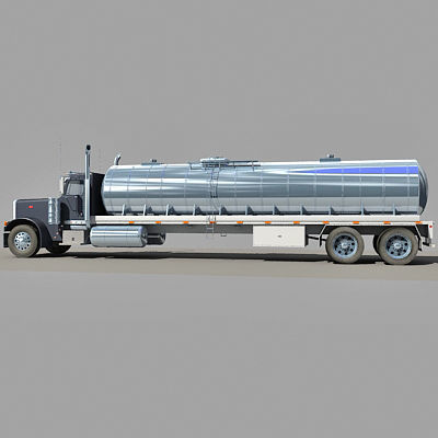 Dark Tanker Truck V21 3D model_11