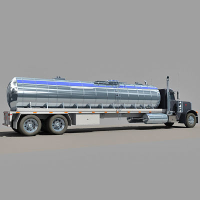 Dark Tanker Truck V21 3D model_12