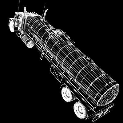 Dark Tanker Truck V21 3D model_23