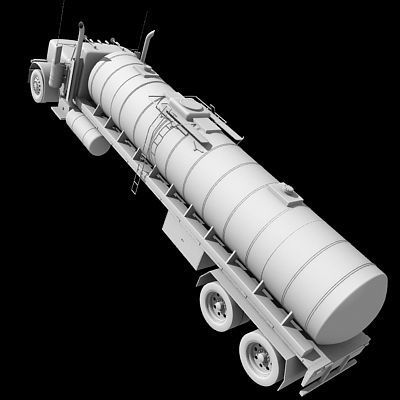 Dark Tanker Truck V21 3D model_21