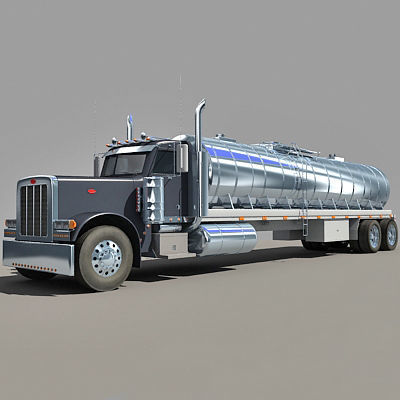 Dark Tanker Truck V21 3D model_6