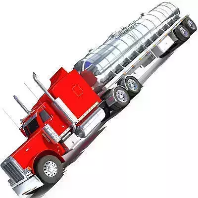 Red Tanker Truck 29 3D model
