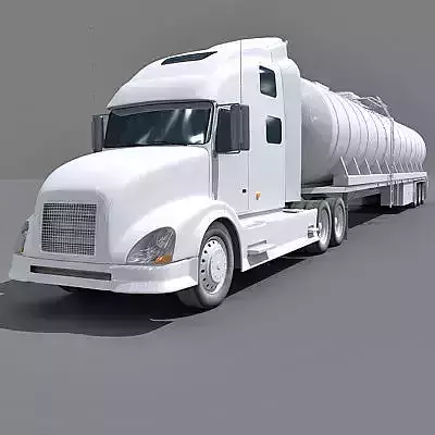 White Tanker Truck 1