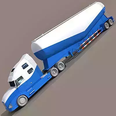 Blue Tanker Truck 12