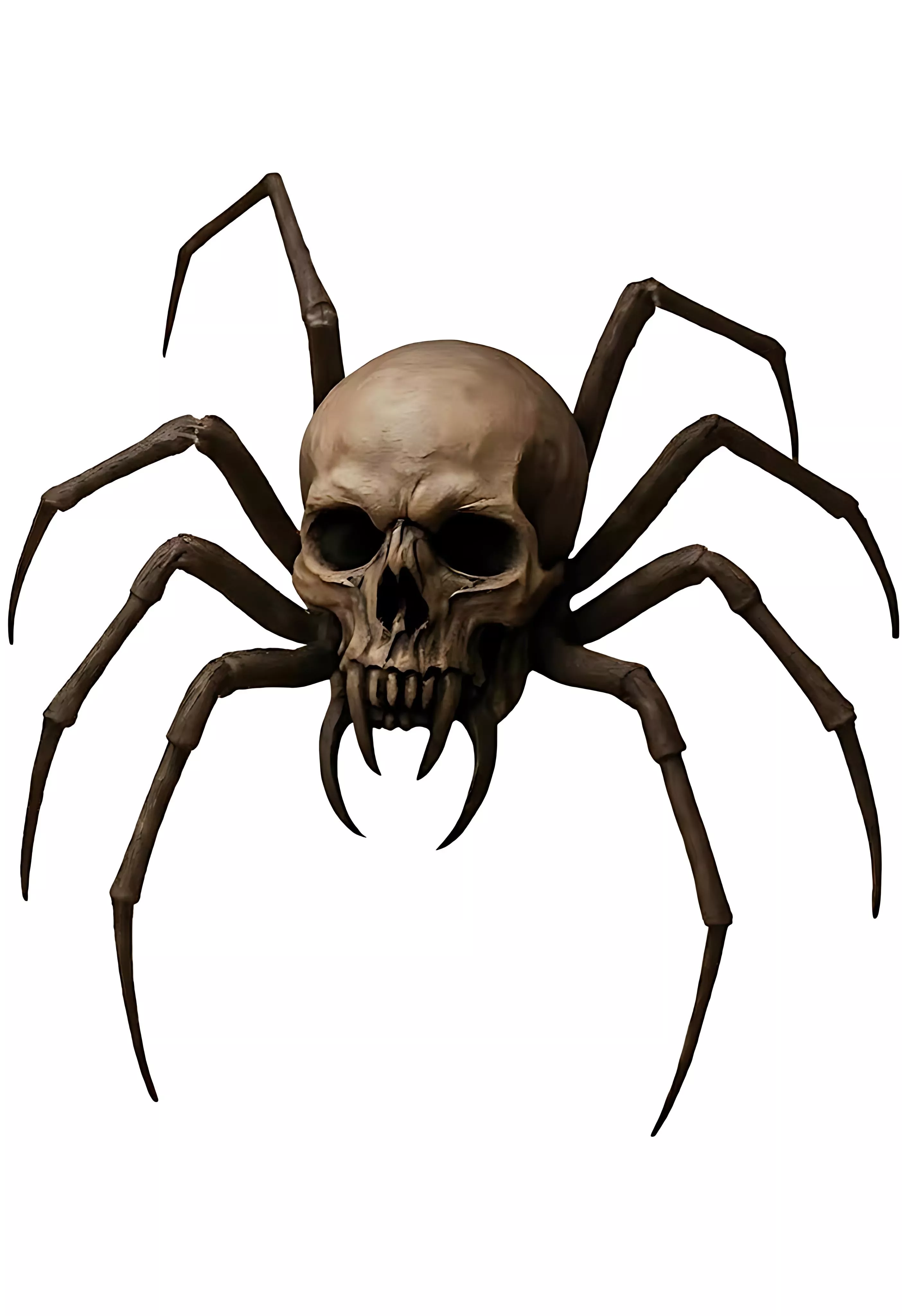 Skull Spider Undead Arachnid Horror Creature Printable Model STL Free 3D print model