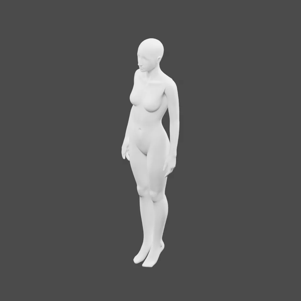 Female Storefront Mannequin - Game-Ready PBR 3D Model 3D model