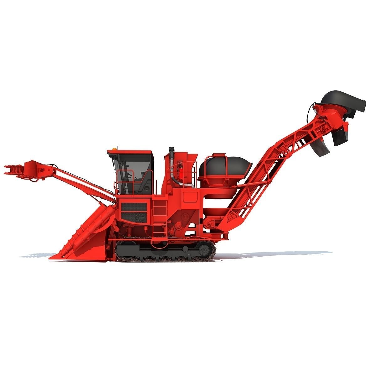 Red Sugar Cane Harvester