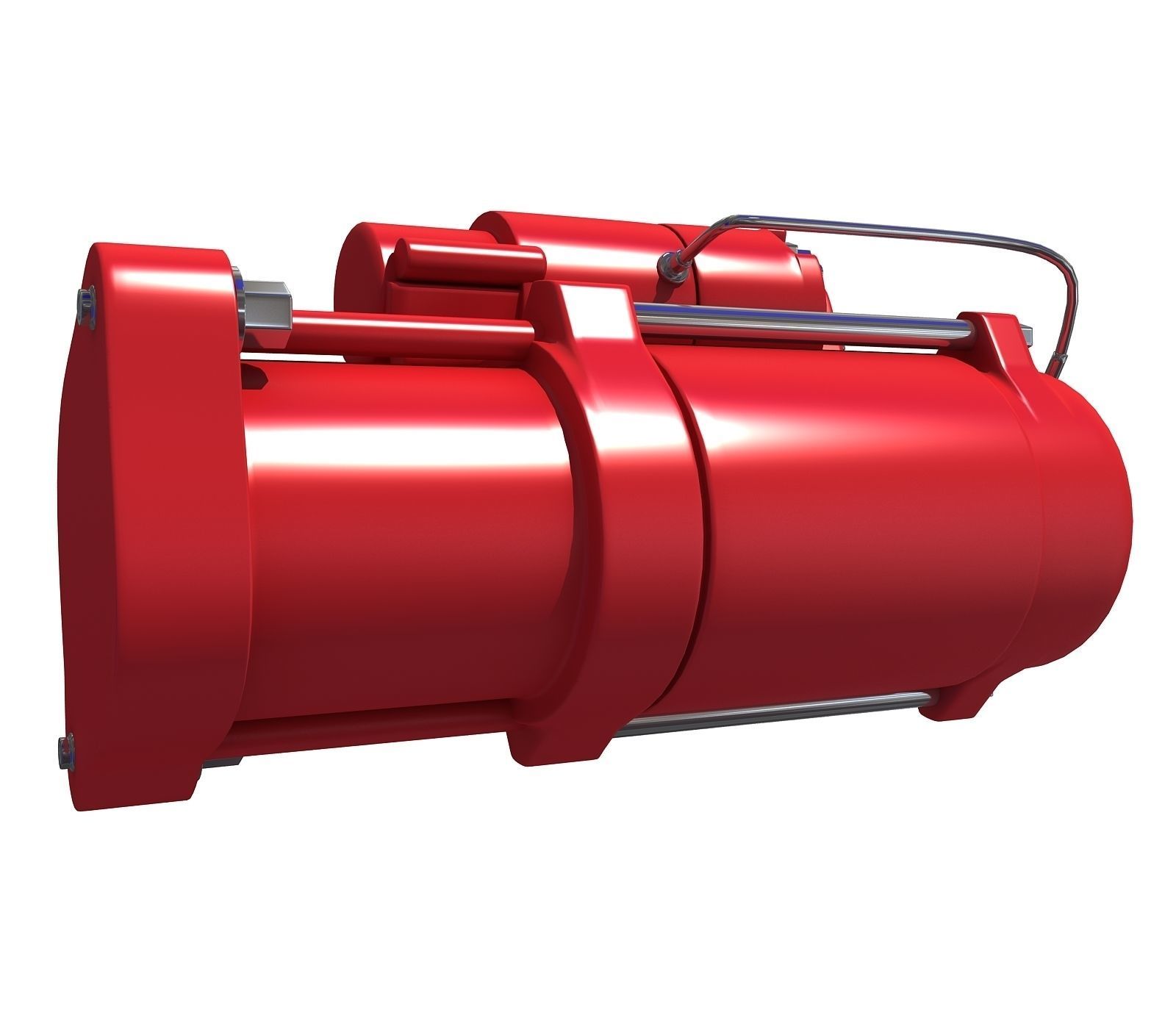 Red Starter Motor 67 3D model_3