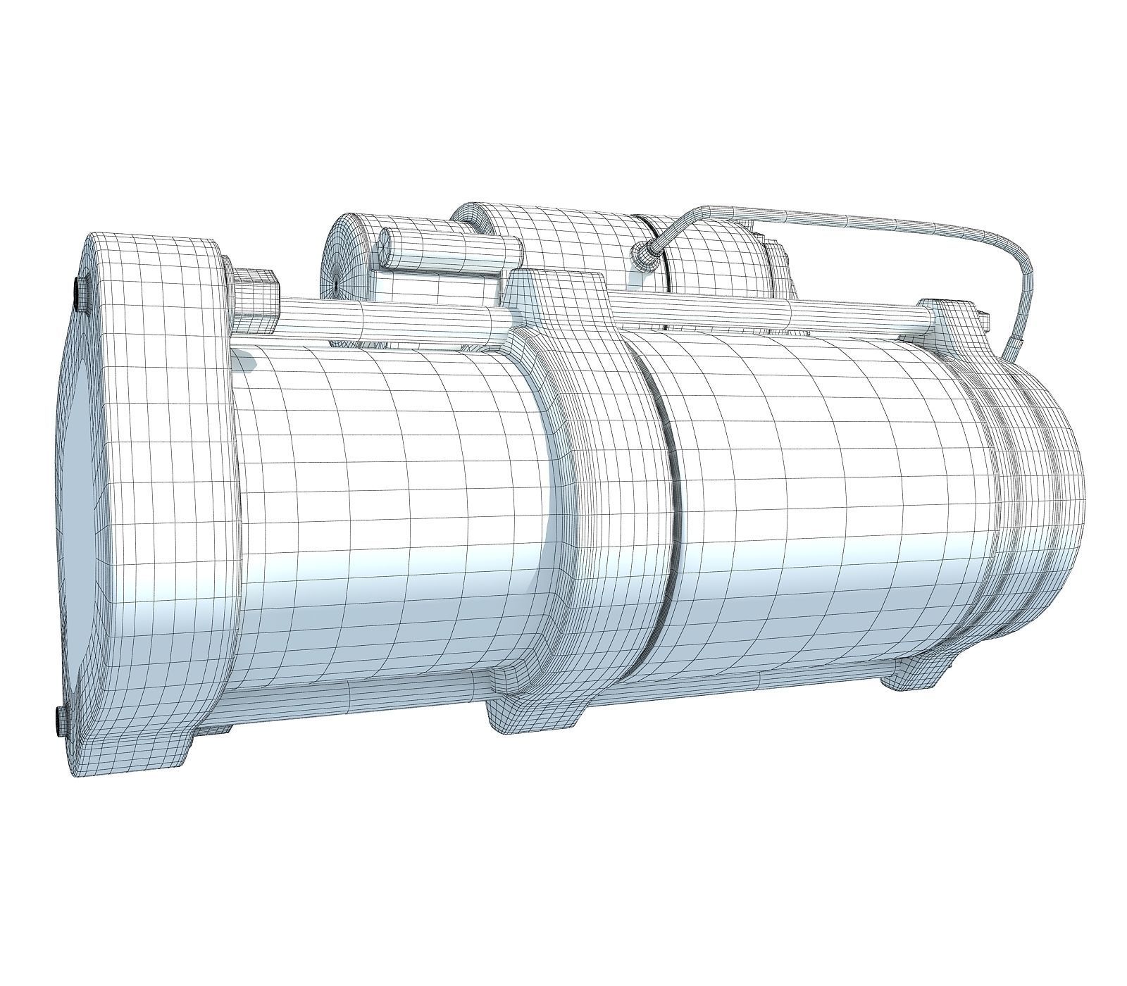 Red Starter Motor 67 3D model_7