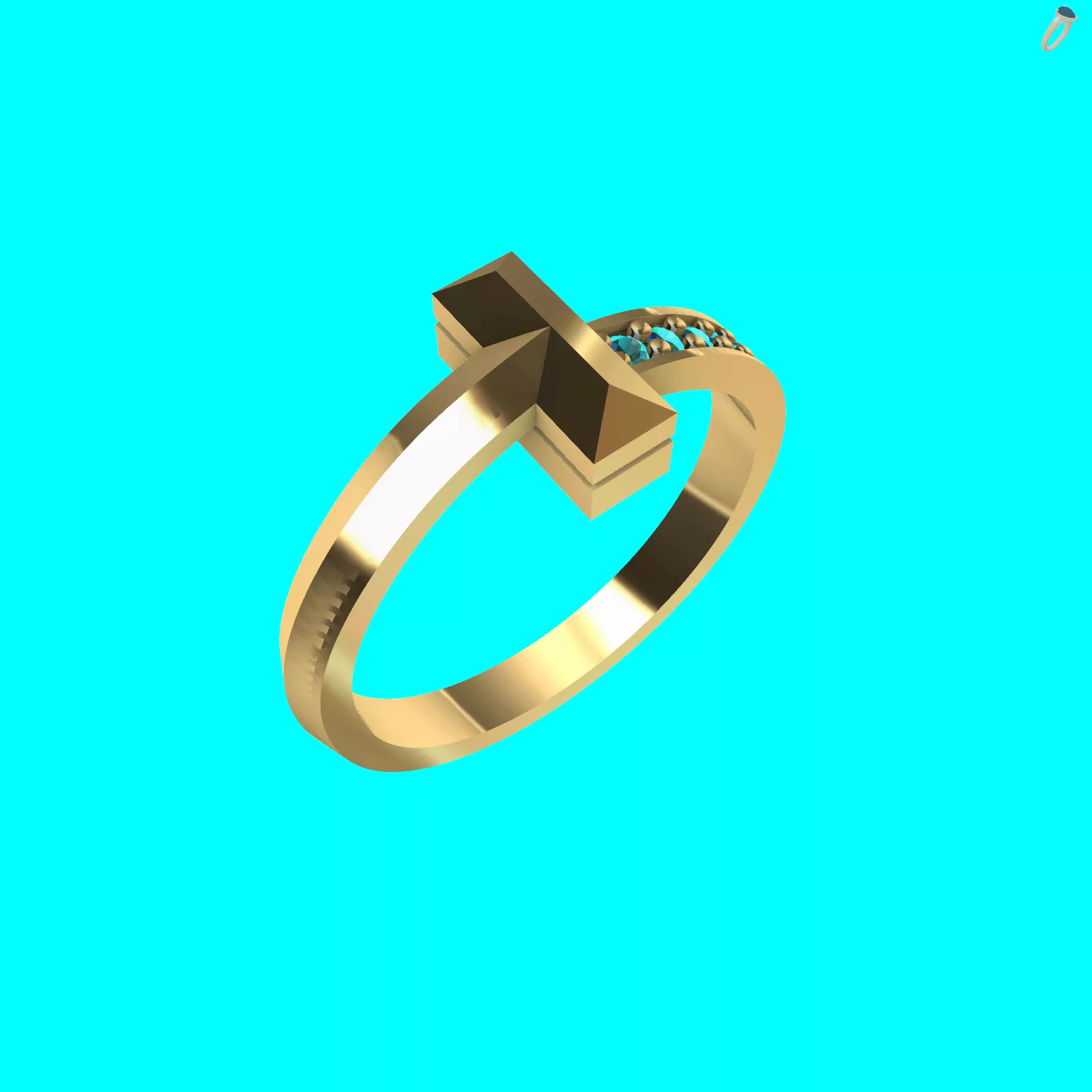 Buy Tiffany Dome Ring CAD Minimalist Jewelry 3D print model