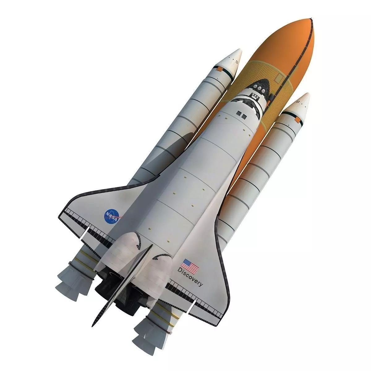 Space Shuttle Discovery 3D model_0