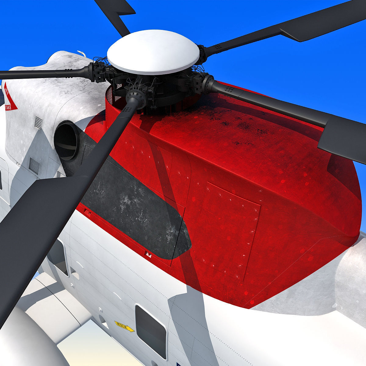 Red Sikorsky SH-3 Sea King 3D Model 3D model_17