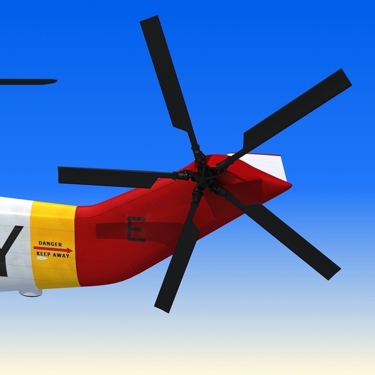 Red Sikorsky SH-3 Sea King 3D Model 3D model_18
