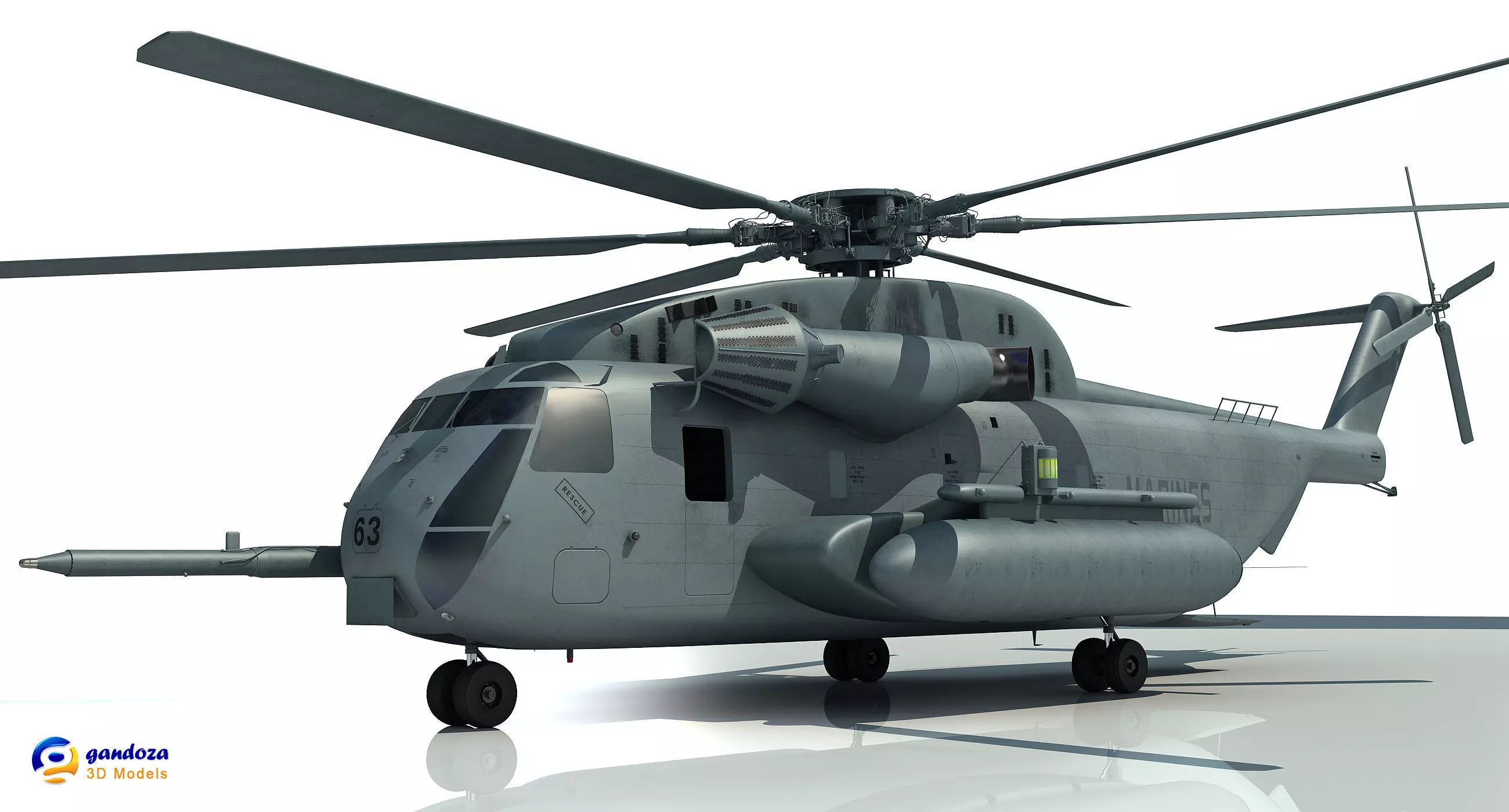 Sikorsky CH-53 Sea Stallion 3D model_0