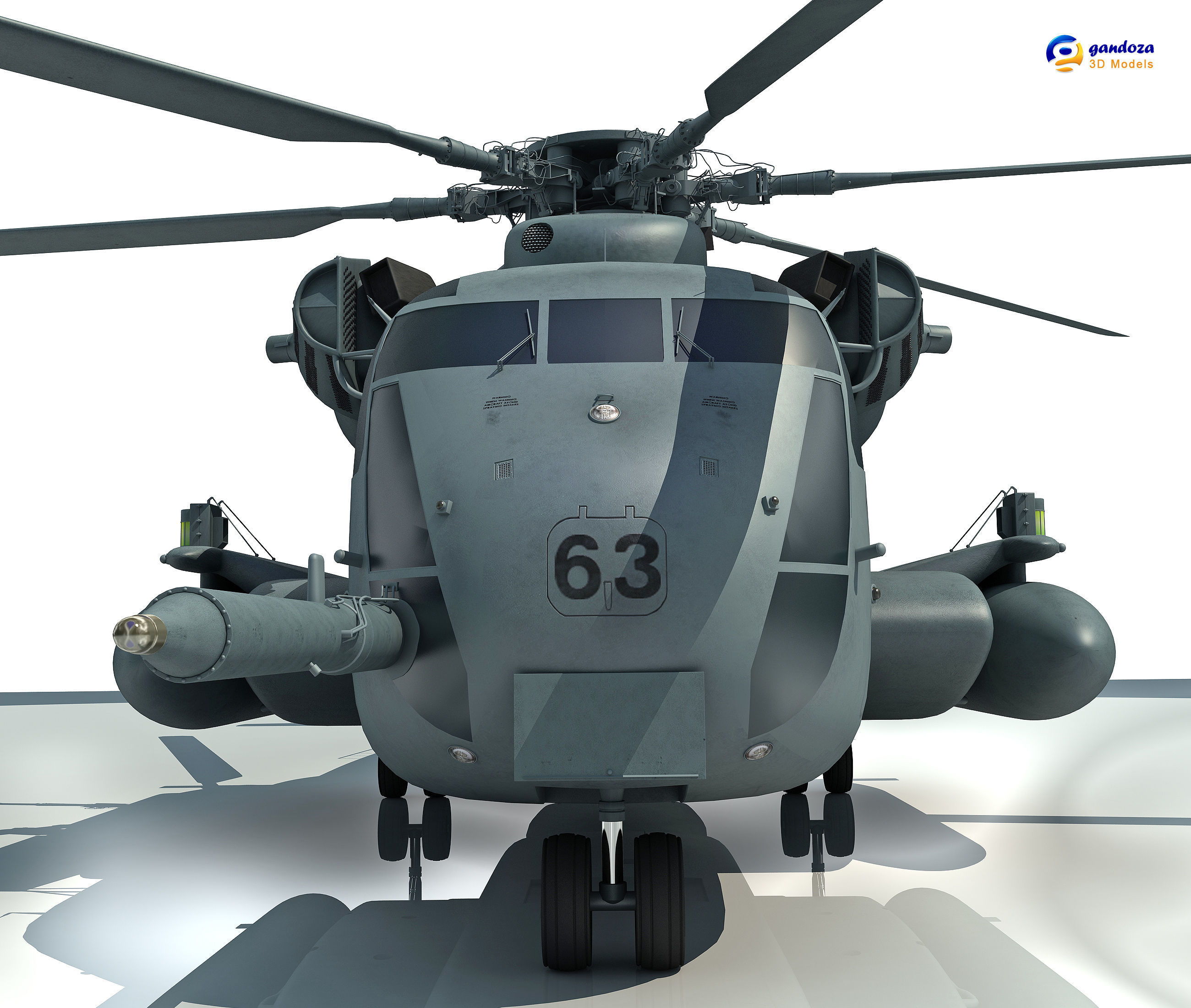 Sikorsky CH-53 Sea Stallion 3D model_4