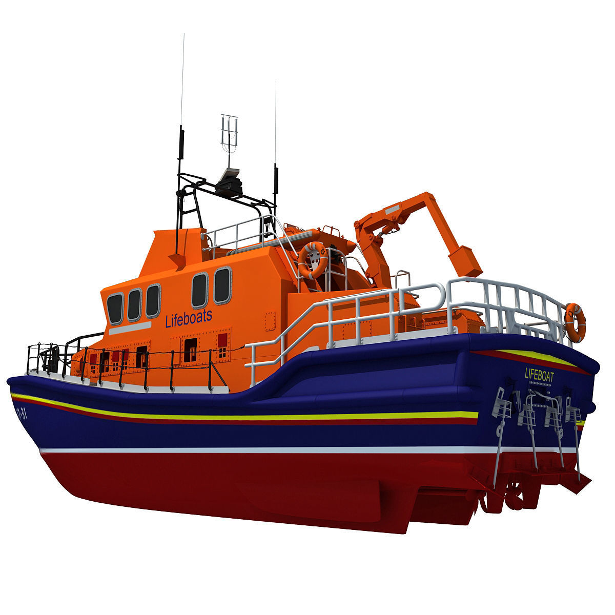 Severn Class Lifeboat 3D model_3