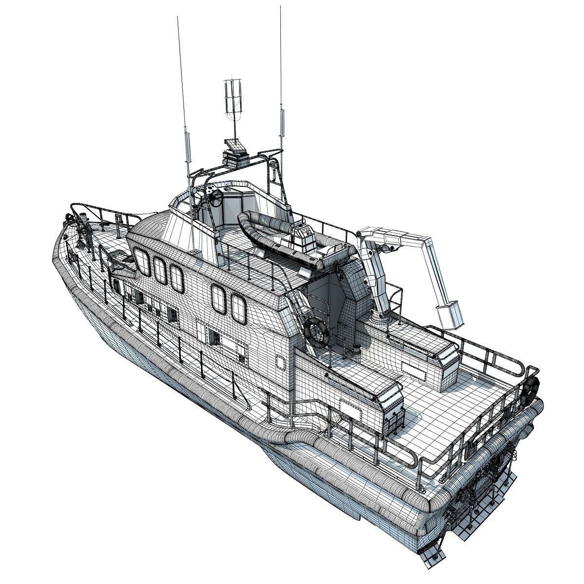 Severn Class Lifeboat 3D model_19