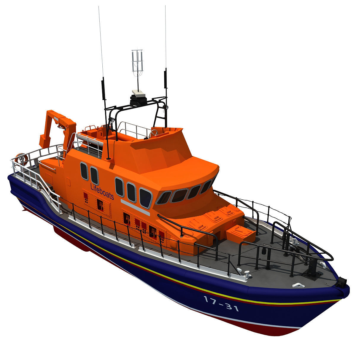 Severn Class Lifeboat 3D model_8
