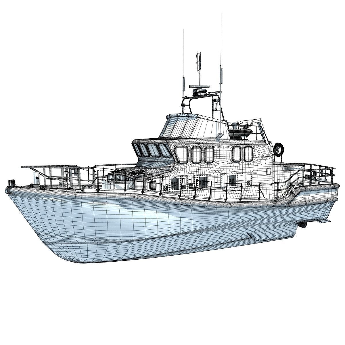 Severn Class Lifeboat 3D model_16