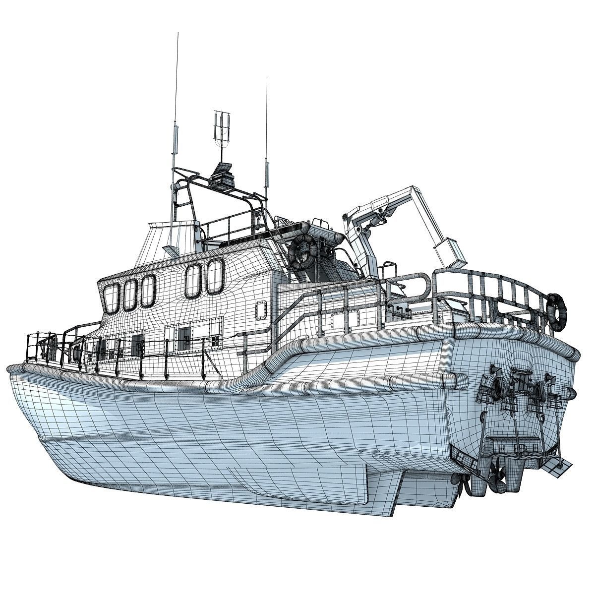 Severn Class Lifeboat 3D model_21