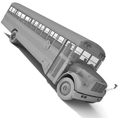 School Bus 3D model_3
