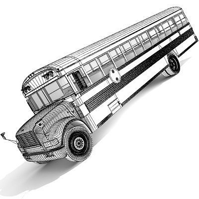 School Bus 3D model_11