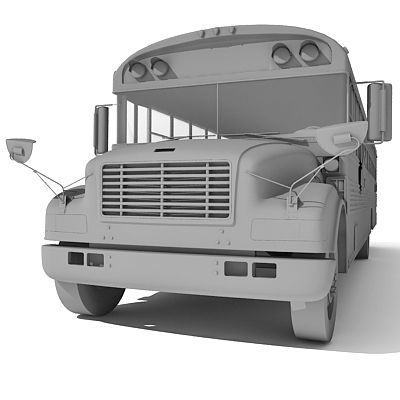 School Bus 3D model_7