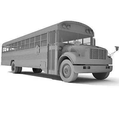 School Bus 3D model_0