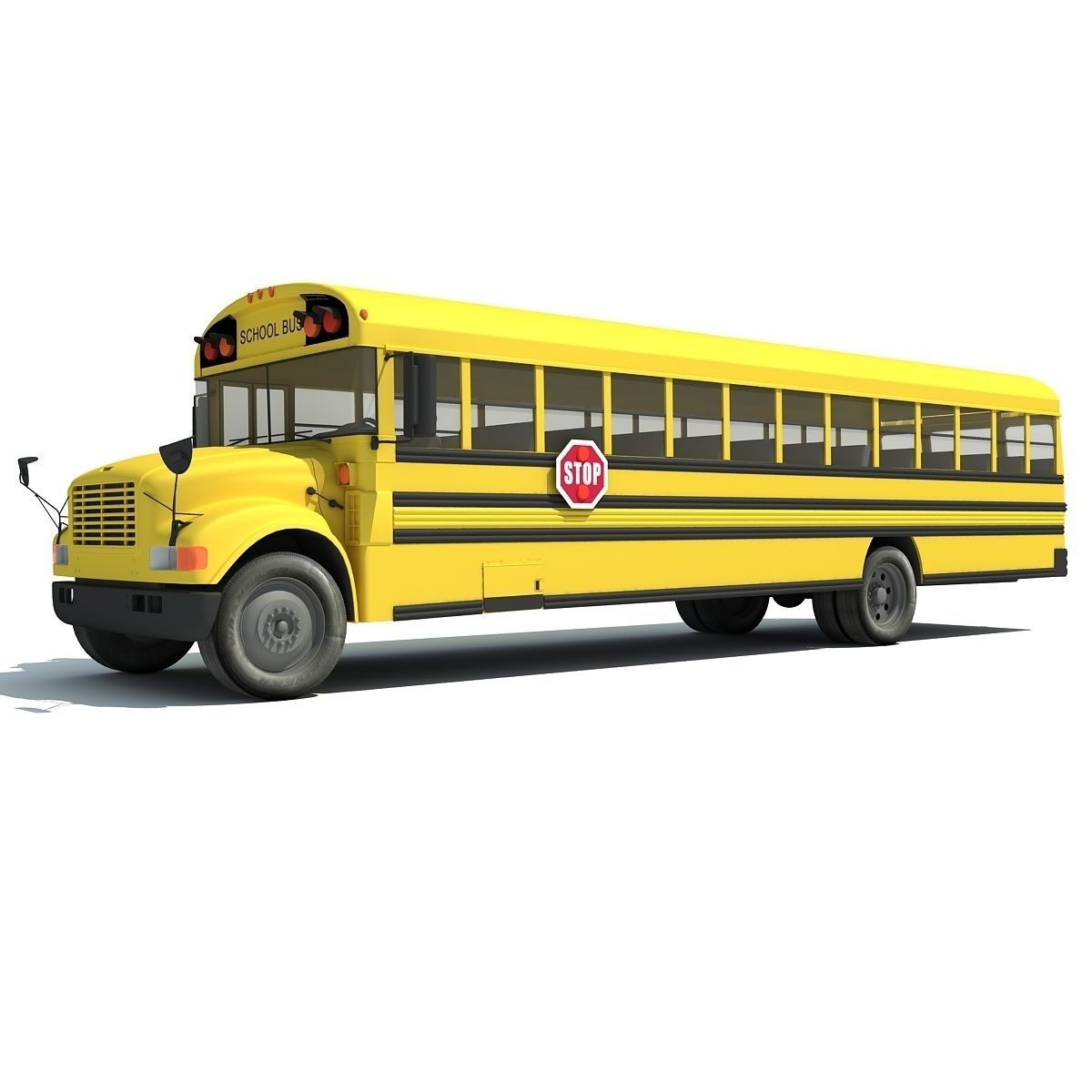 Classic School Bus 3D model_1