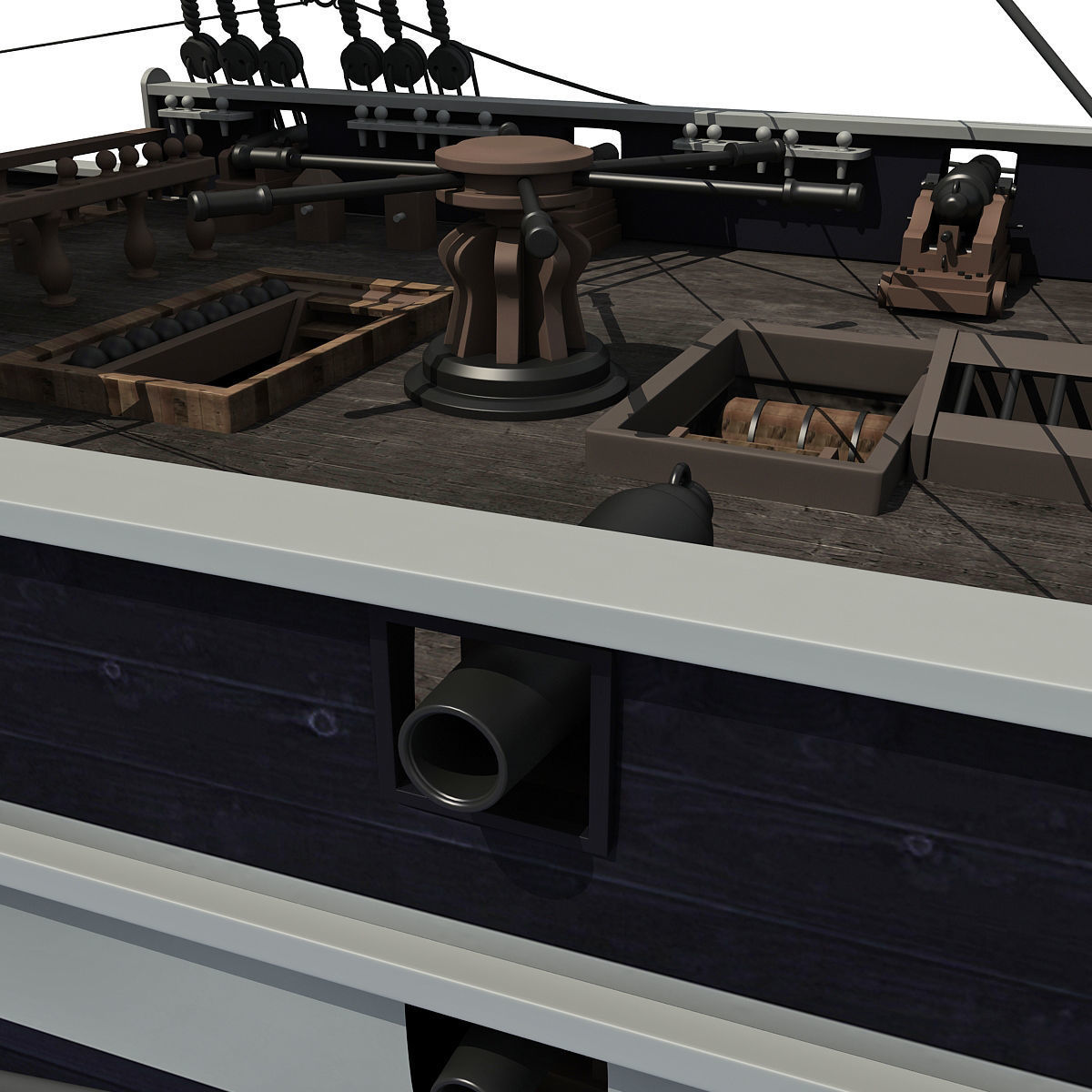Sailing Ship 3D model_16